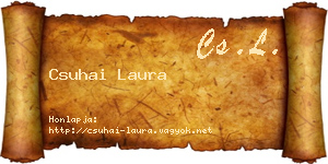 Csuhai Laura névjegykártya