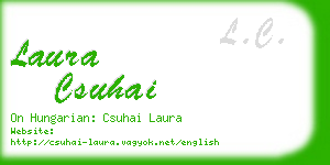 laura csuhai business card
